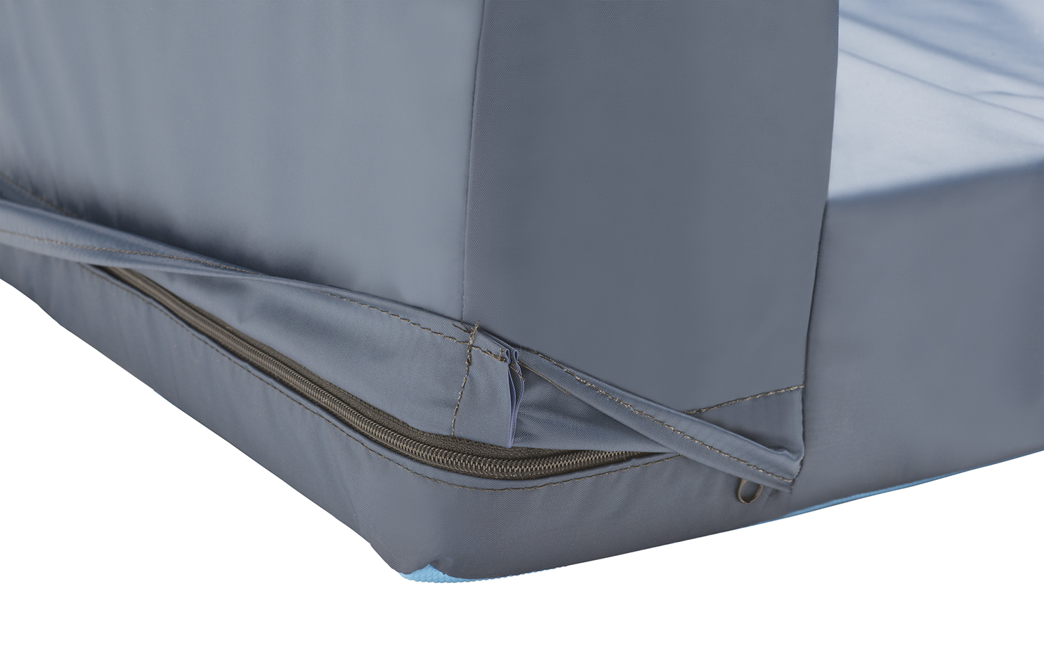 HeelZup® Heel Elevator fitted with a reinforced zipper enclosure open